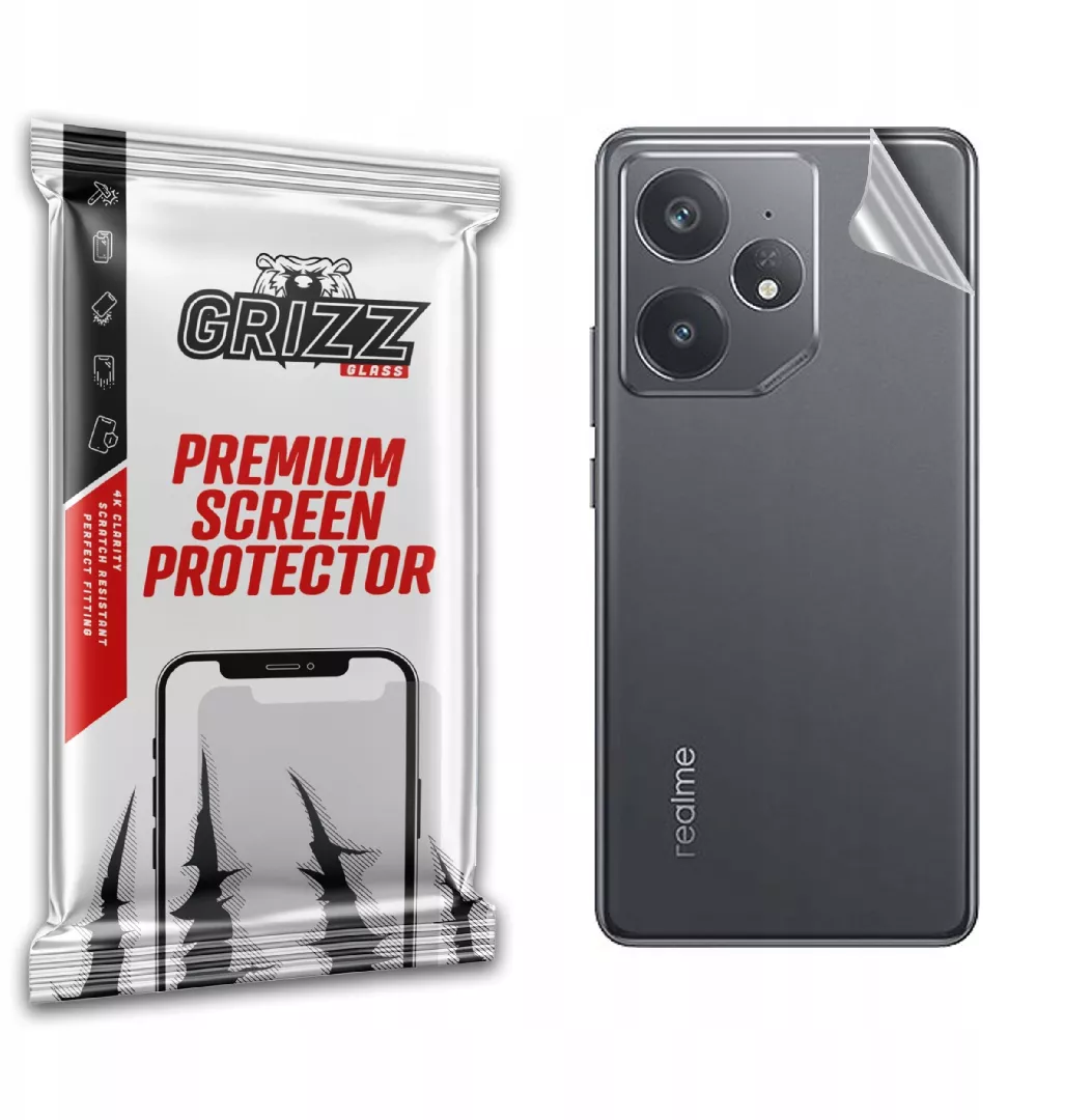 GrizzGlass SatinSkin back foil for Realme