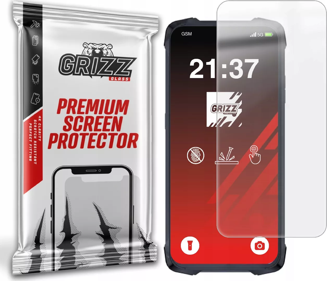 Black Folia GrizzGlass PaperScreen by Cubot