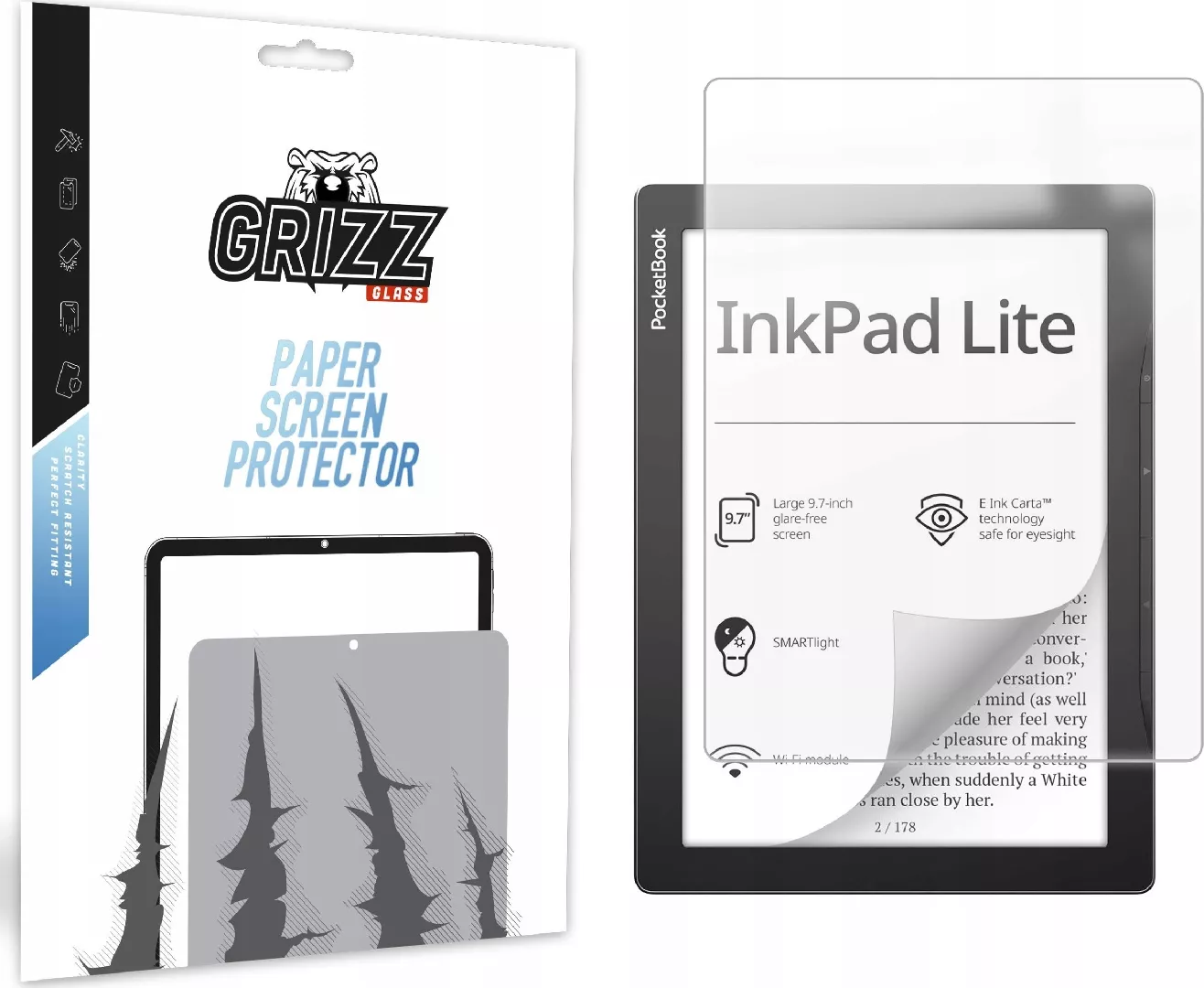 GrizzGlass PaperScreen matte foil for Pocketbook