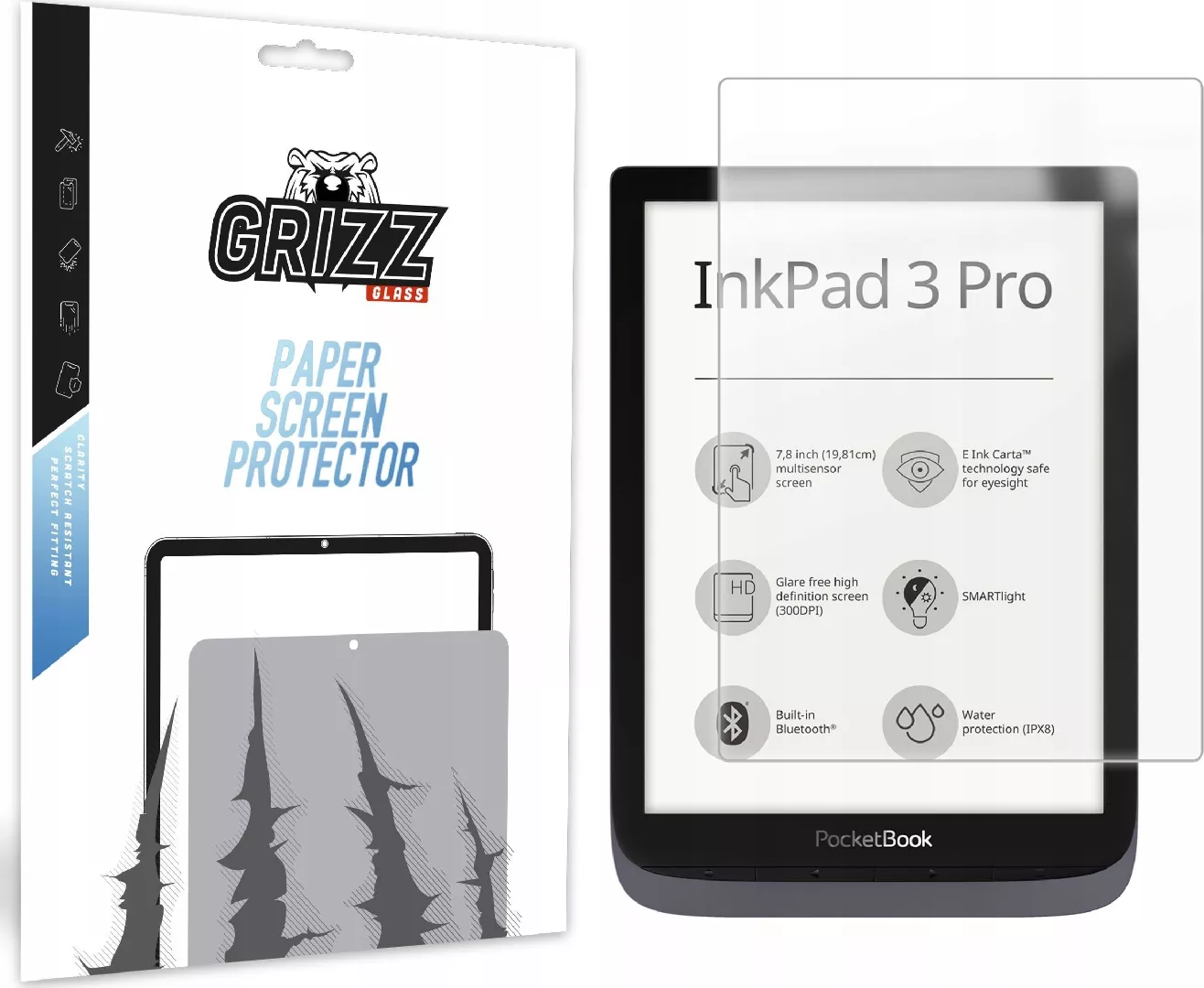 GrizzGlass PaperScreen matte foil for Pocketbook