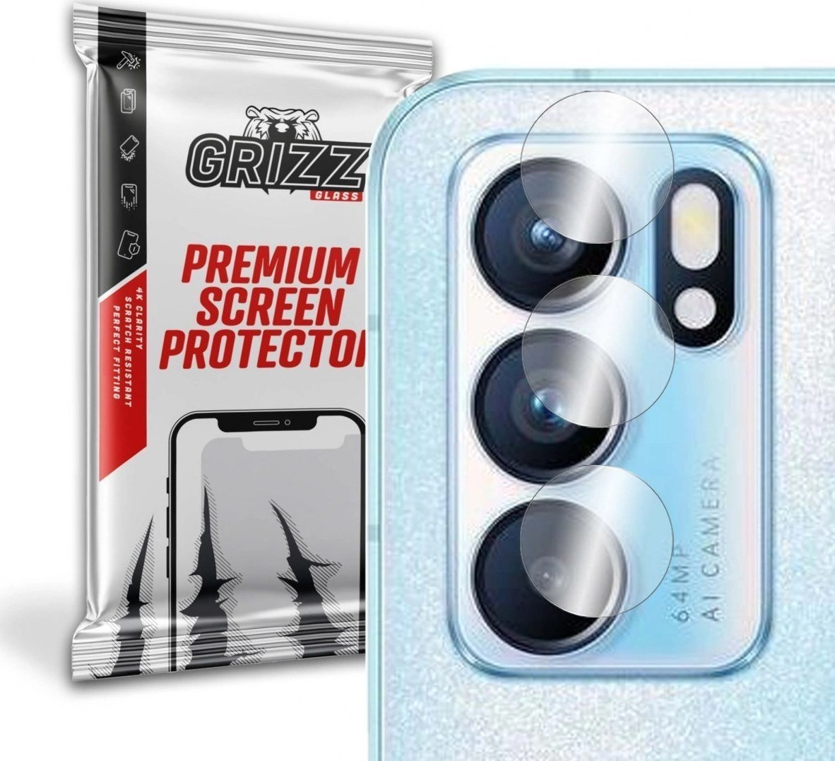 GrizzGlass Szkło hybrydowe na aparat Grizz