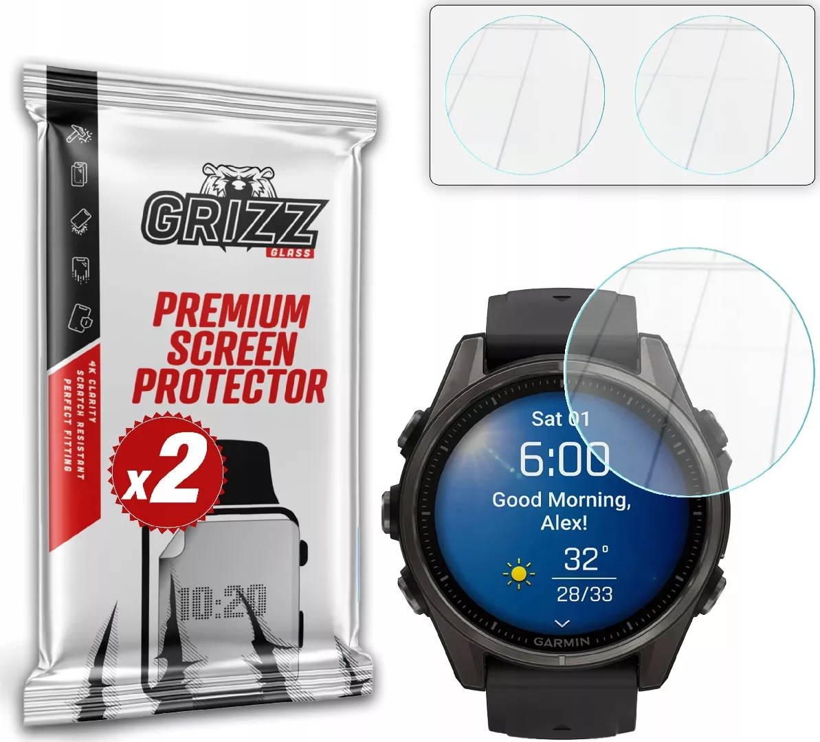 Szkło hybrydowe GrizzGlass HybridGlass do Garmin