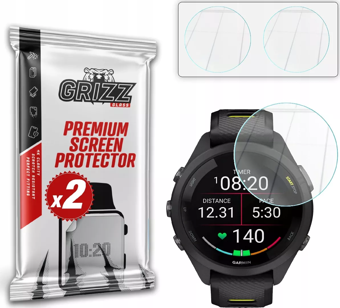 Szkło hybrydowe GrizzGlass HybridGlass do Garmin
