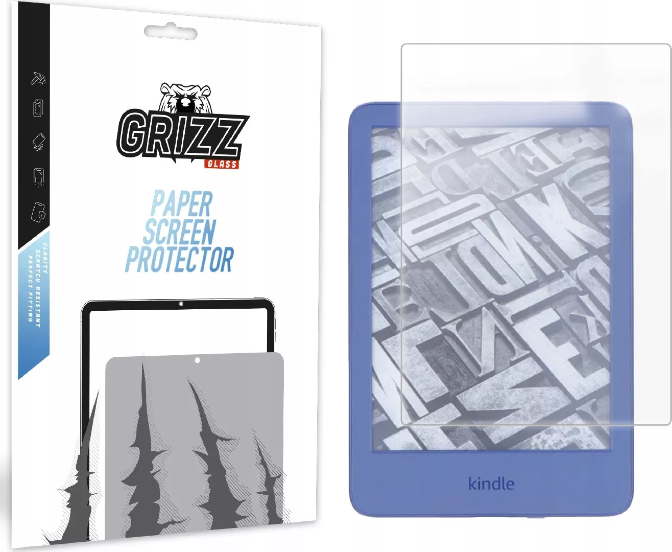 GrizzGlass PaperScreen matte foil for Amazon