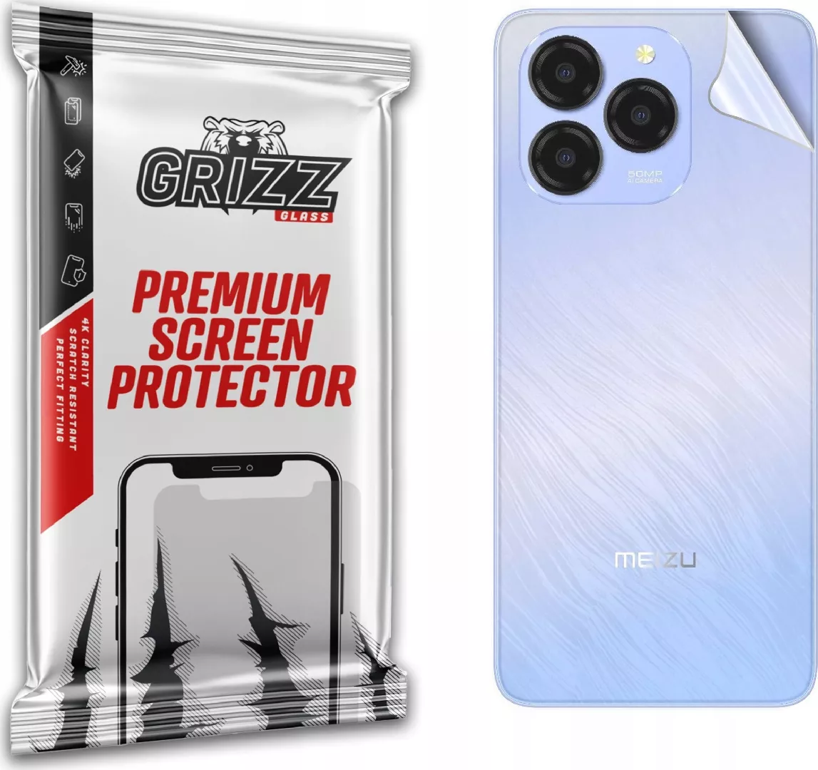 GrizzGlass SatinSkin back foil for Meizu