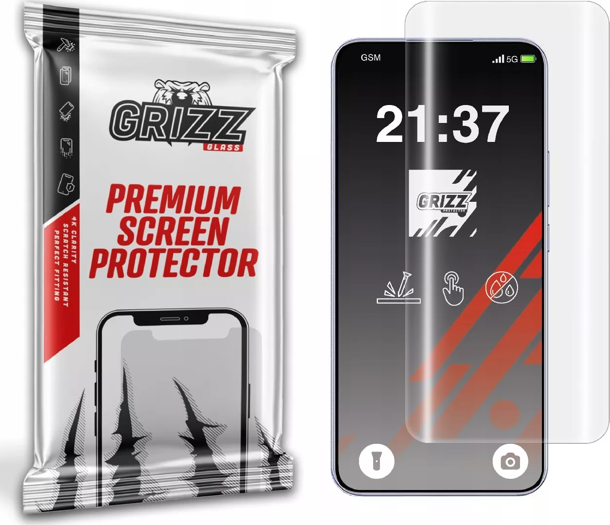GrizzGlass Hydrofilm hydrogel film for Realme