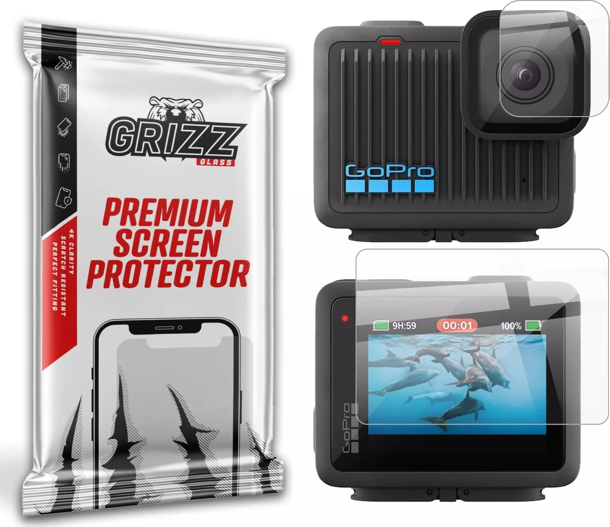 GrizzGlass CeramicFilm ceramic film for GoPro