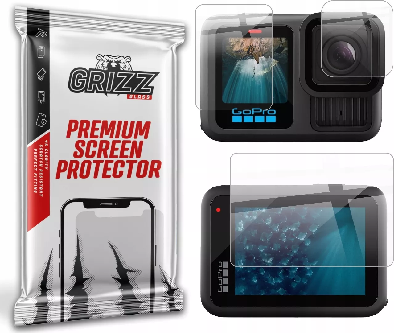 GrizzGlass CeramicFilm ceramic film for GoPro