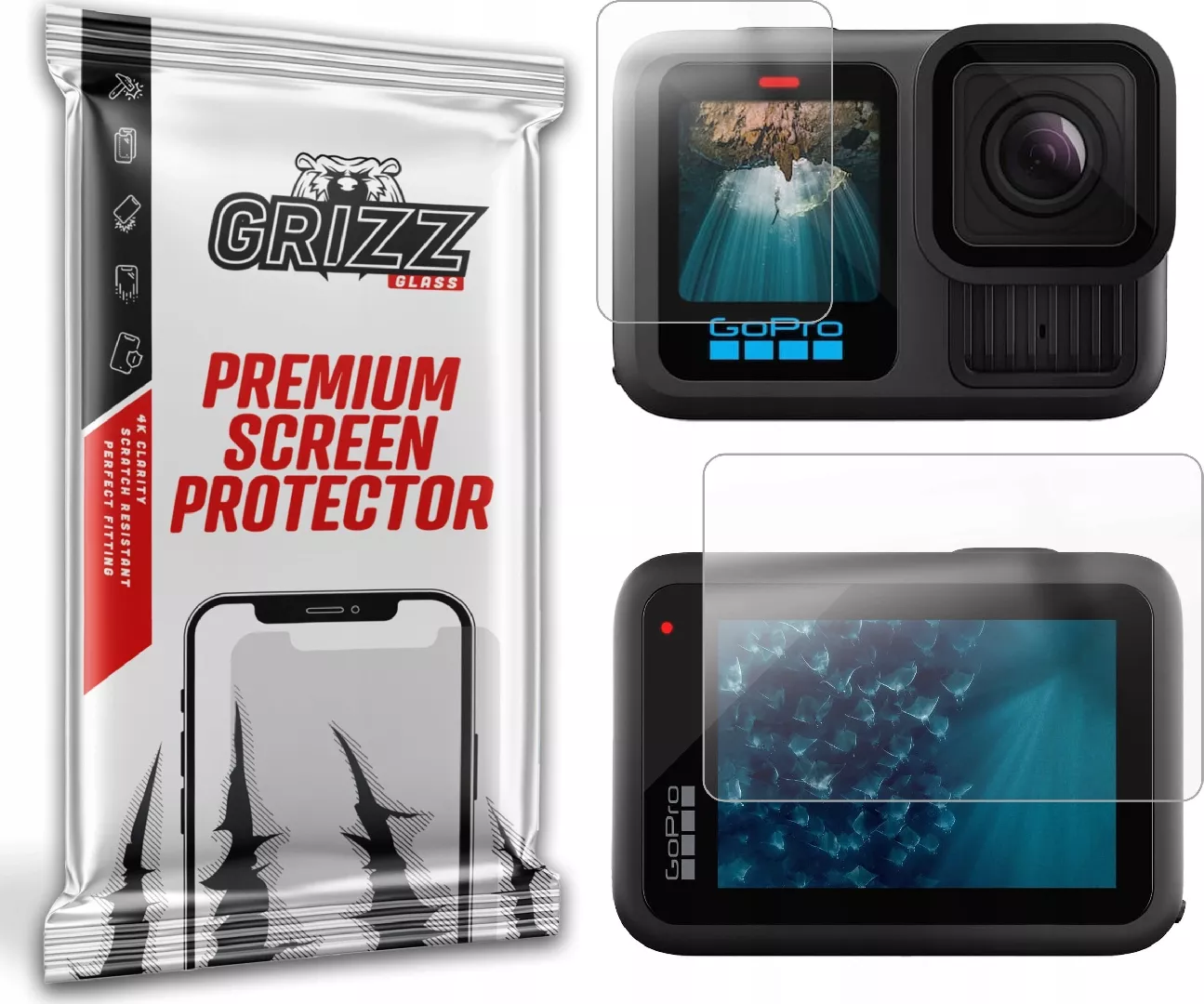 GrizzGlass PaperScreen matte foil for GoPro