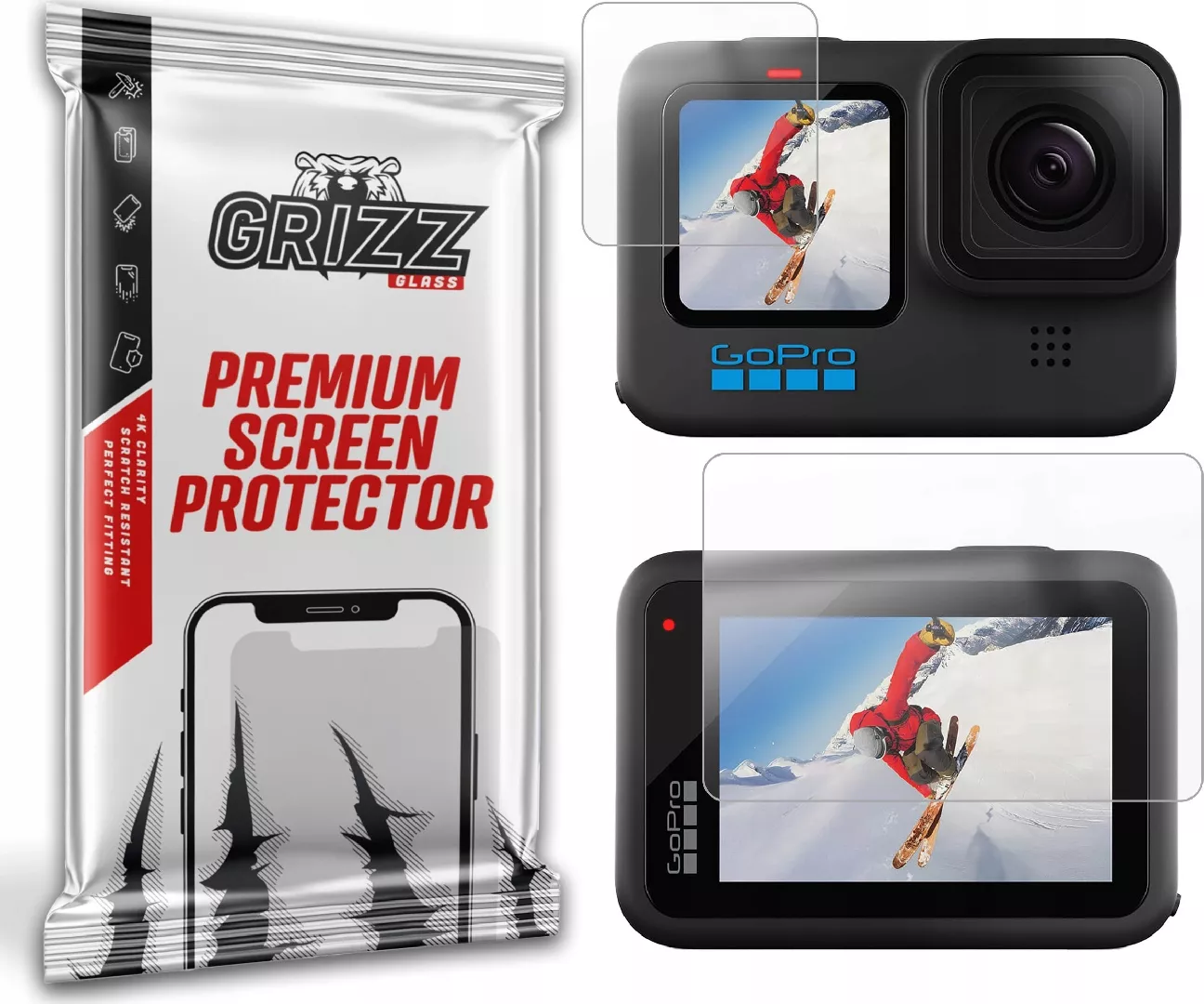 GrizzGlass PaperScreen matte foil for GoPro