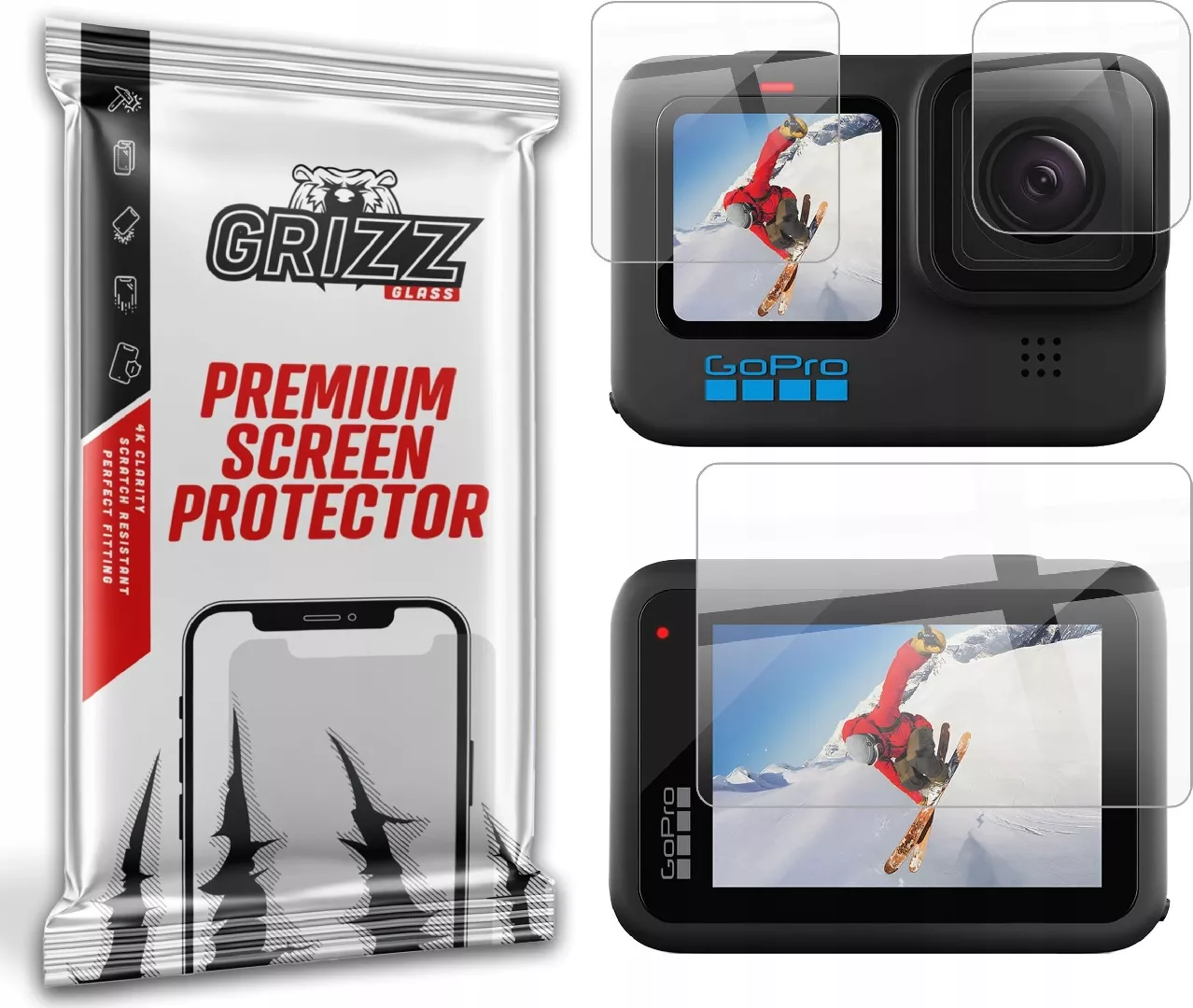 GrizzGlass HybridGlass hybrid glass for GoPro