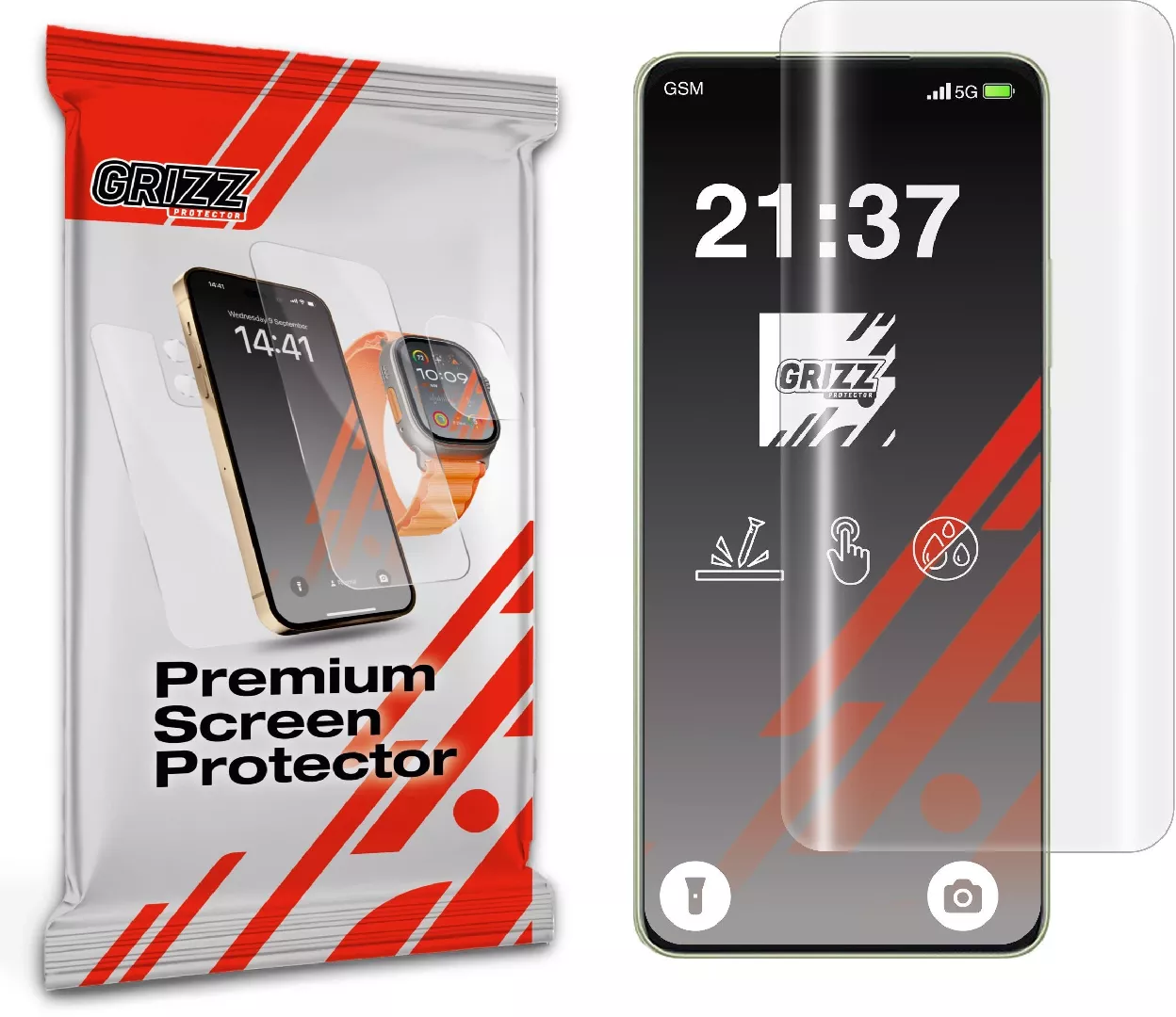 GrizzGlass Hydrofilm hydrogel film for Oppo