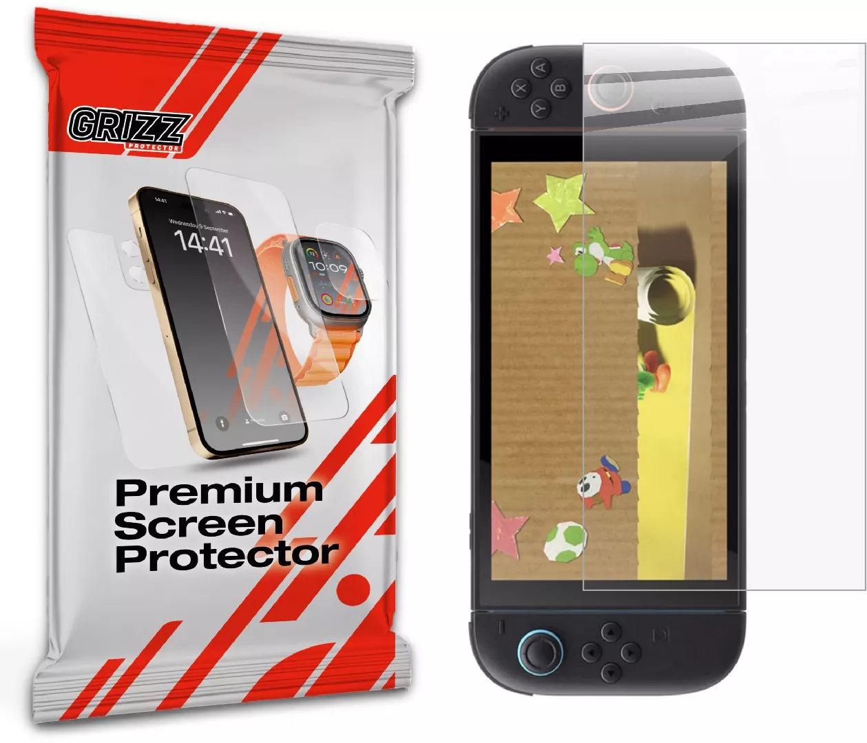 GrizzGlass CeramicFilm ceramic foil for Nintendo