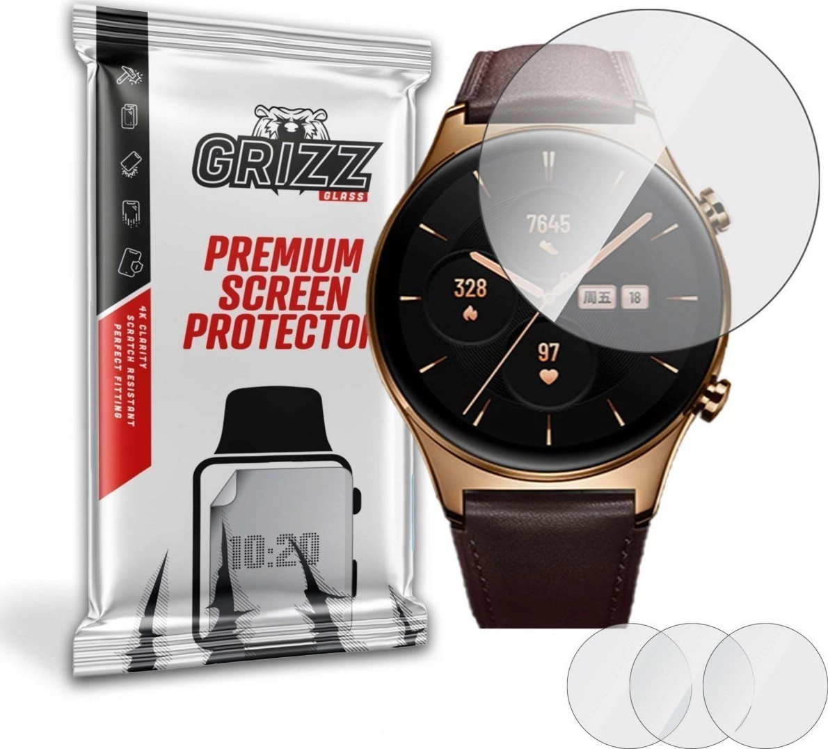 GrizzGlass Folia hydrożelowa Grizz Honor Watch
