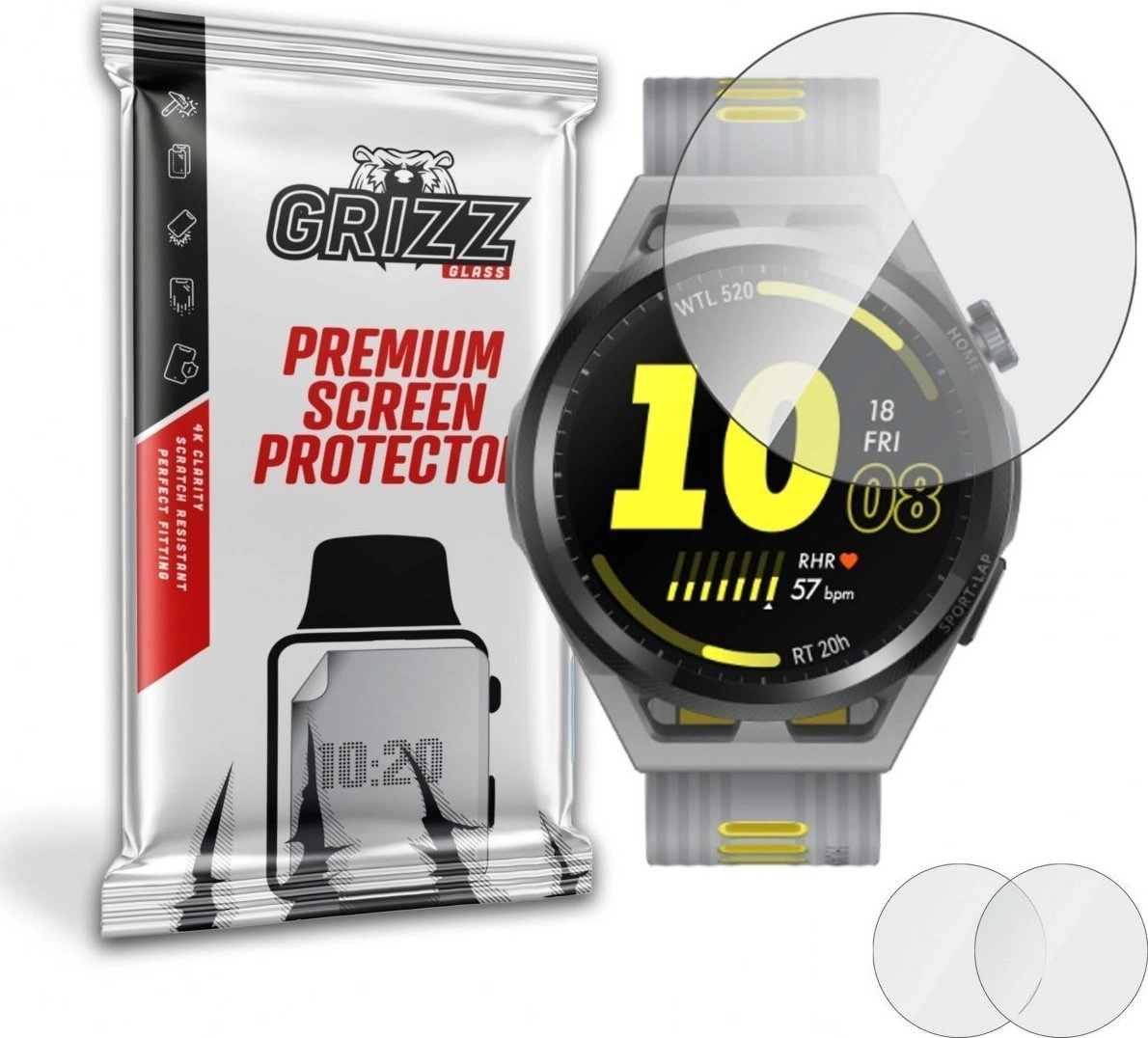 GrizzGlass Szkło hybrydowe Grizz Huawei Watch
