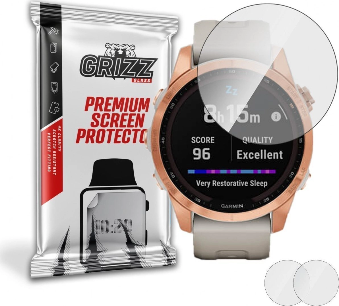 GrizzGlass Szkło hybrydowe Grizz Garmin Fenix