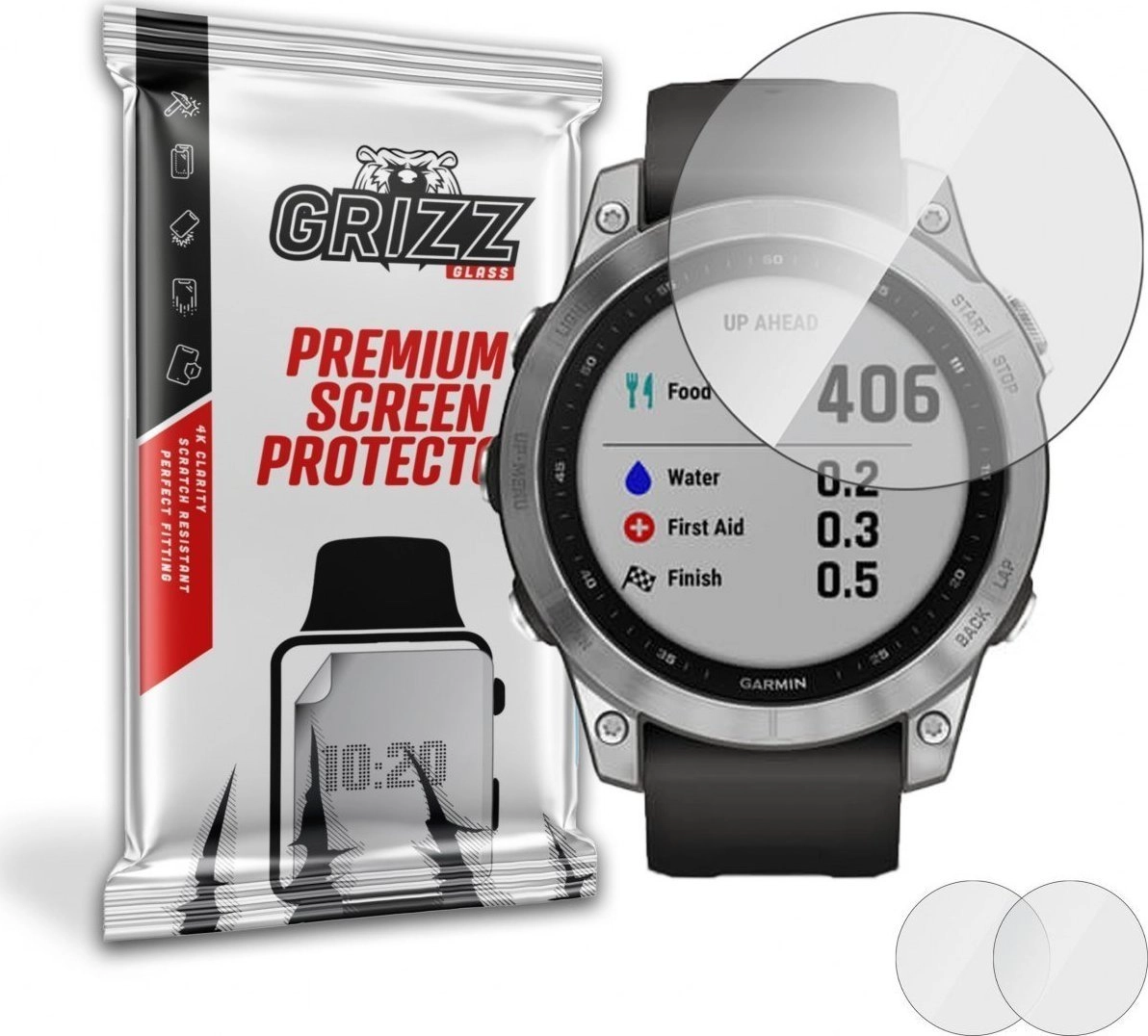 GrizzGlass Szkło hybrydowe Grizz Garmin Fenix