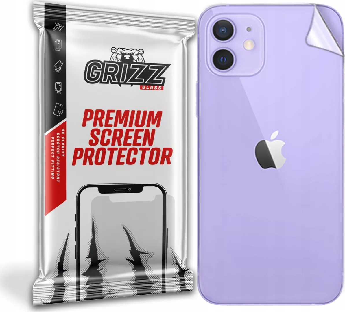 GrizzGlass Folia na tył Grizz Apple