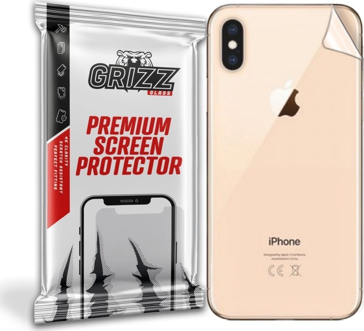 GrizzGlass Folia na tył Grizz Apple