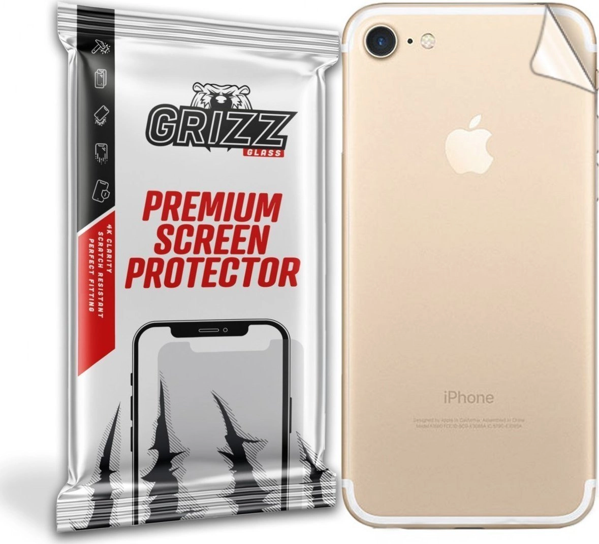 GrizzGlass Folia na tył Grizz Apple