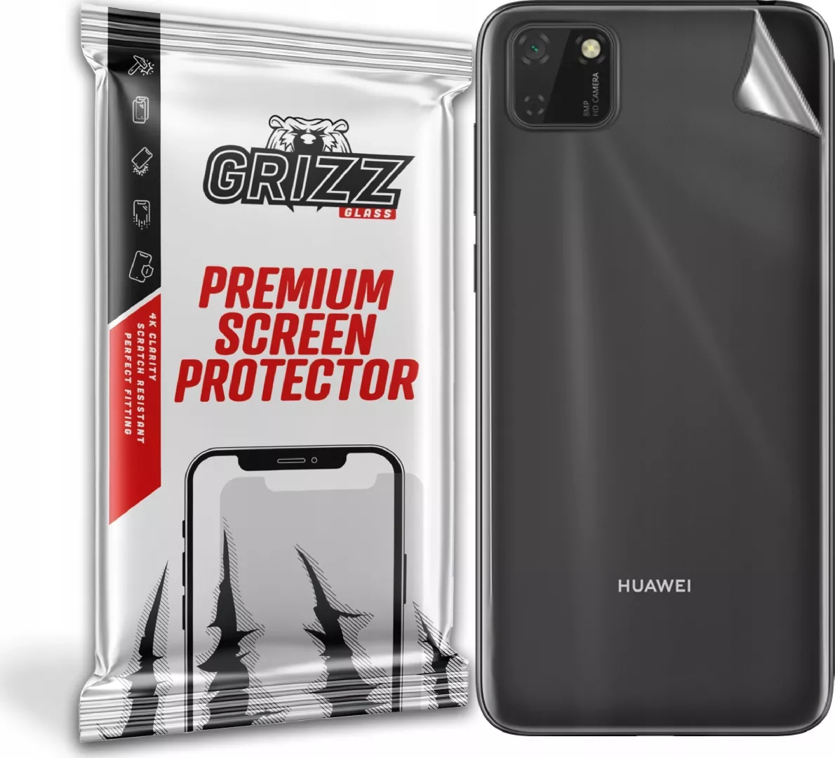 GrizzGlass Folia na tył Grizz Huawei