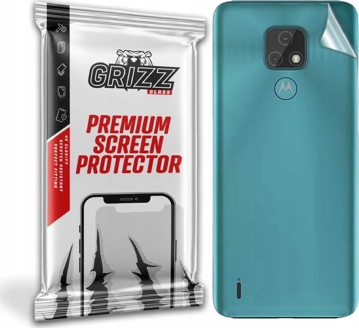 GrizzGlass Folia na tył Grizz Motorola