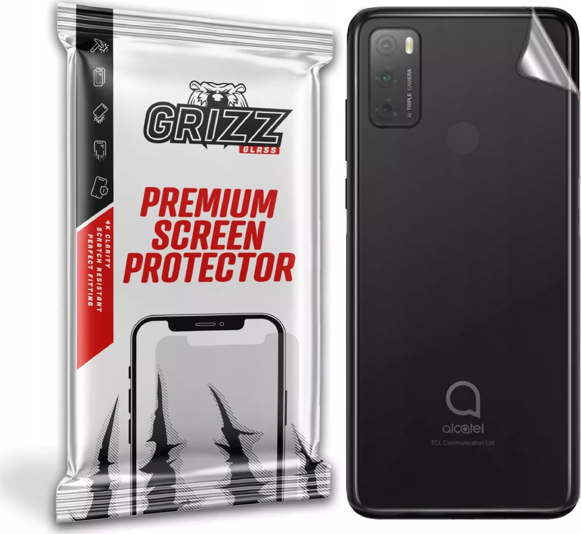 GrizzGlass Back foil for Grizz Alcatel
