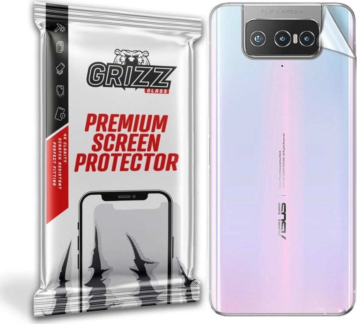GrizzGlass Folia na tył Grizz Asus