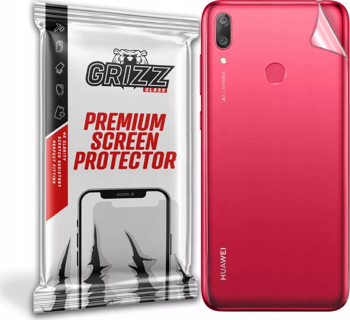 GrizzGlass Folia na tył Grizz Huawei