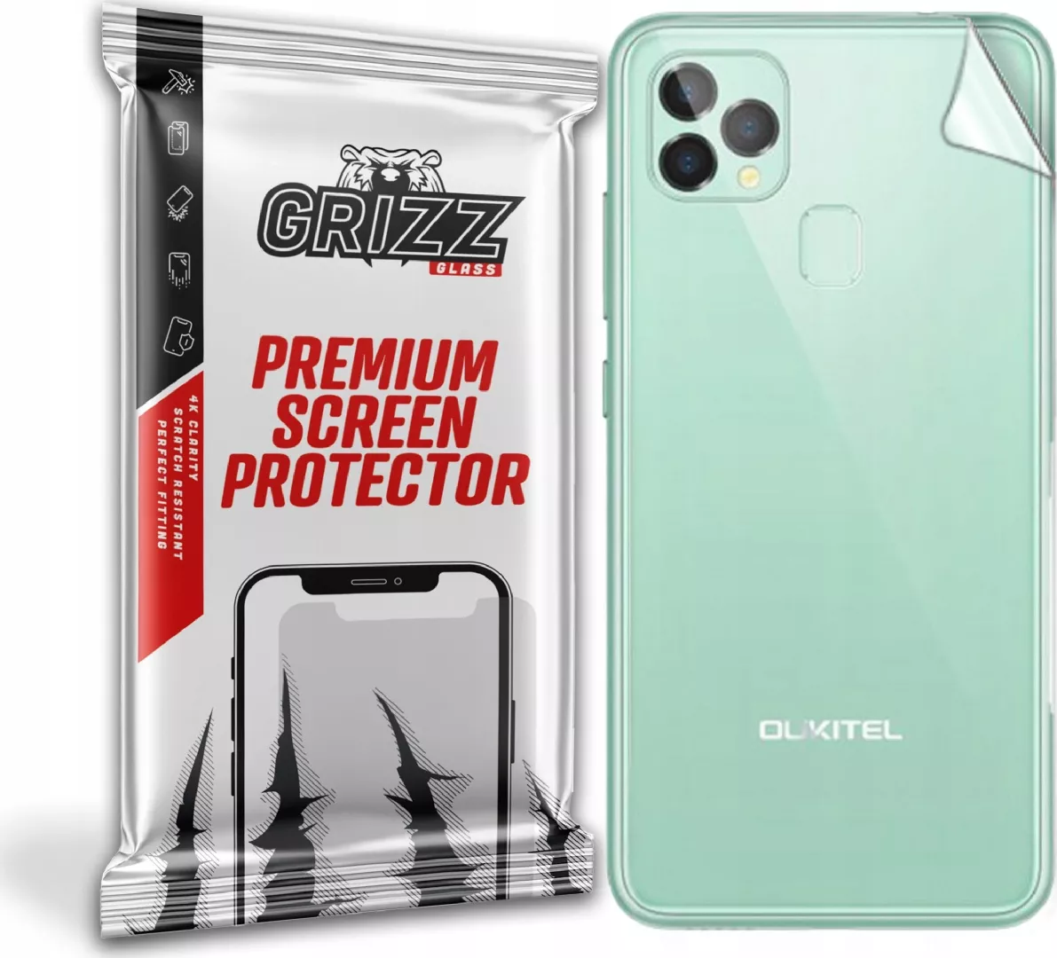 GrizzGlass Folia na tył Grizz Oukitel