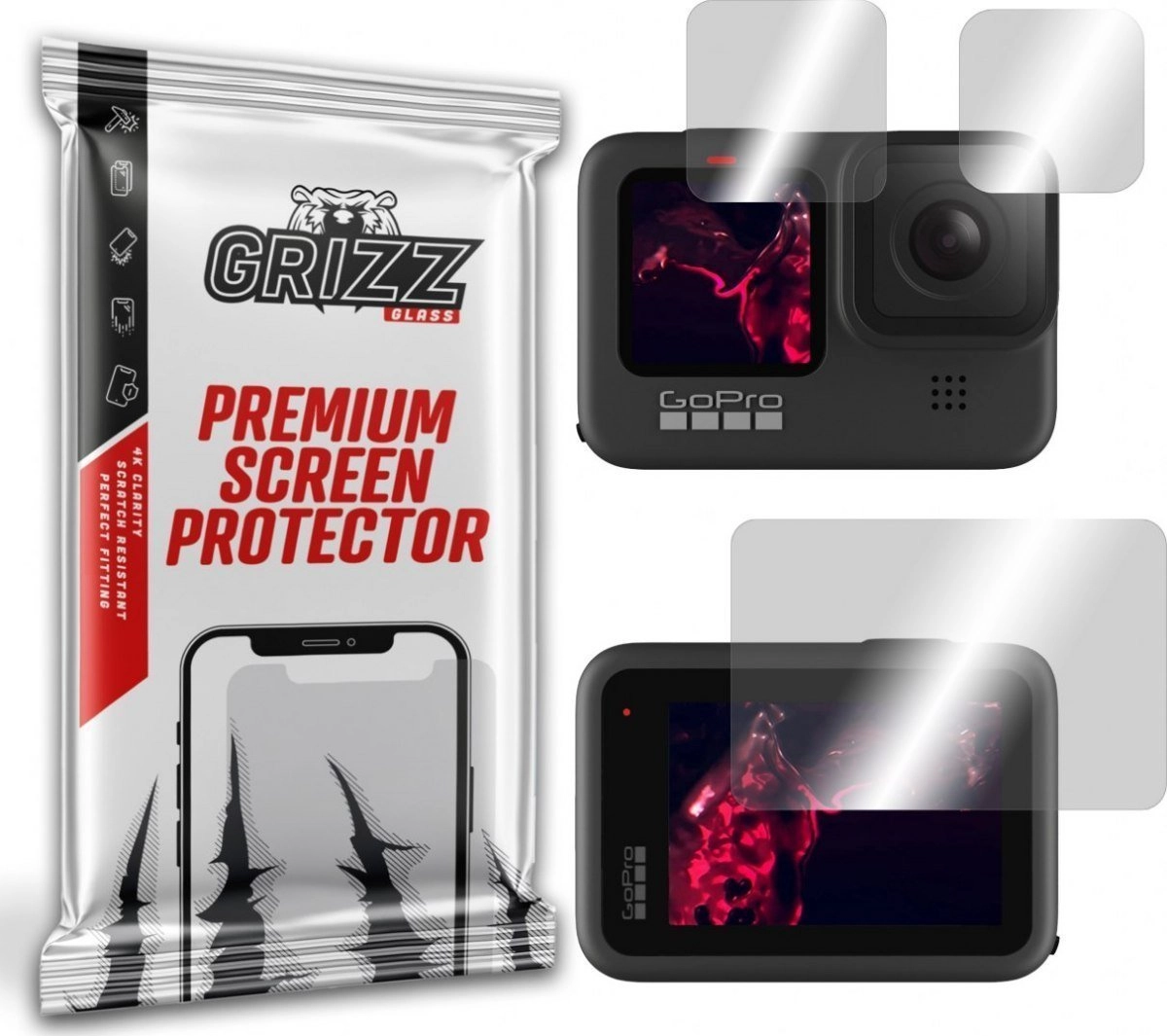 GrizzGlass Szkło hybrydowe Grizz GoPro Hero