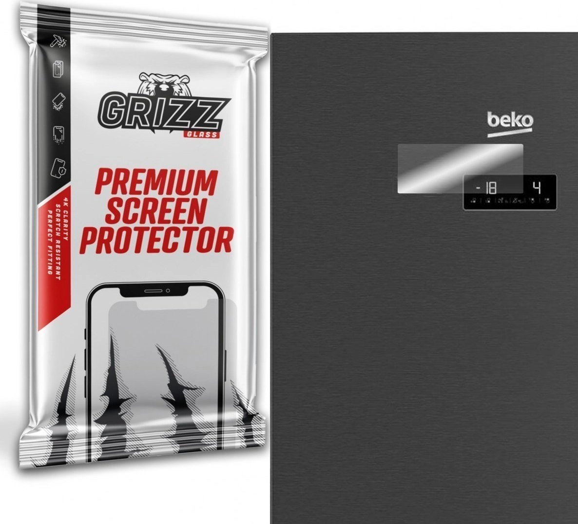 GrizzGlass Szkło hybrydowe Grizz BEKO RCNE560E40ZXBRN