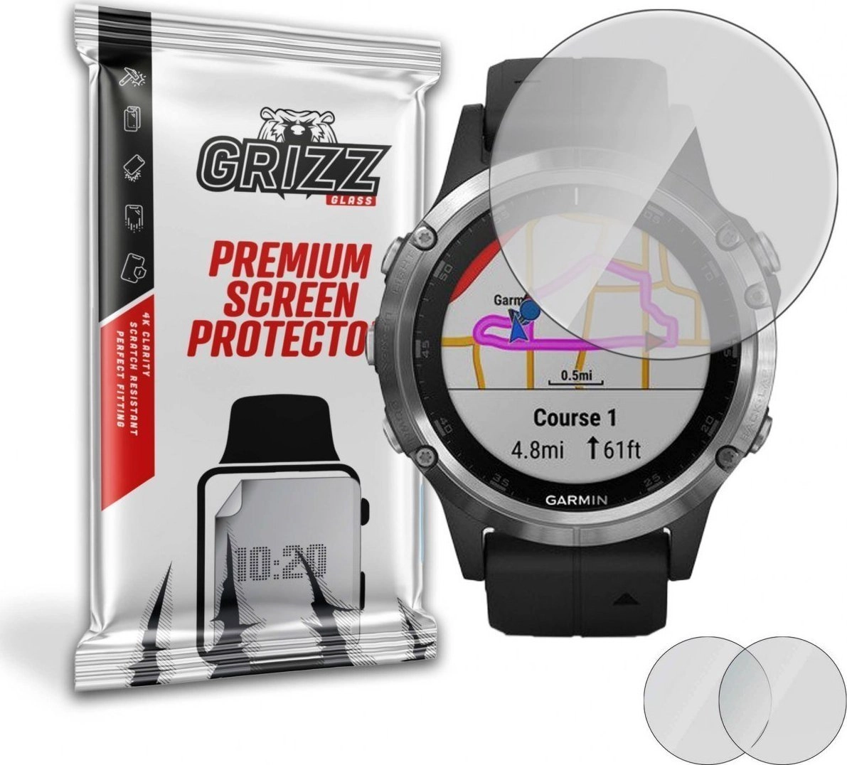 GrizzGlass Grizz Garmin Fenix 5 Plus