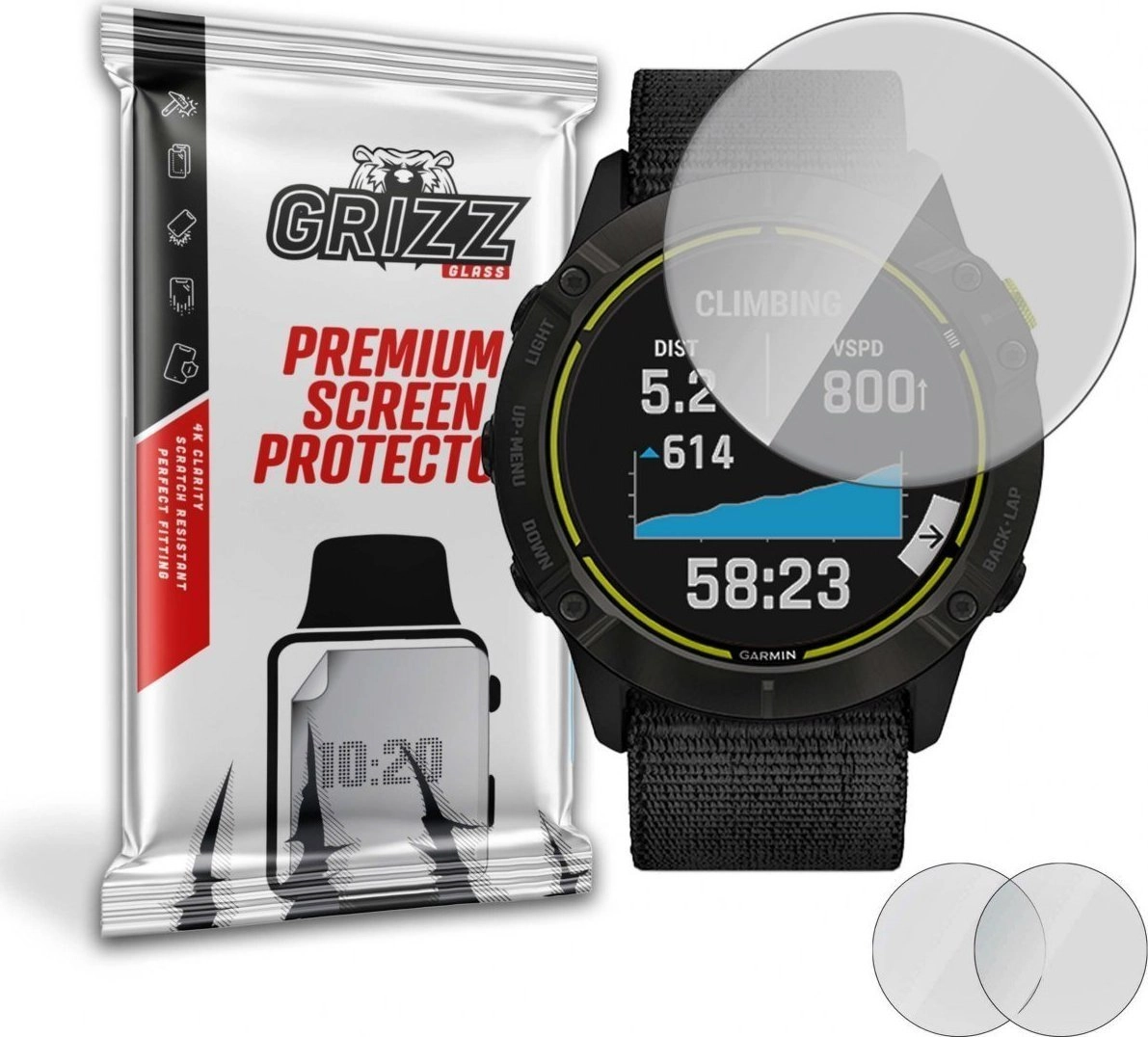GrizzGlass Grizz Garmin Enduro matte foil