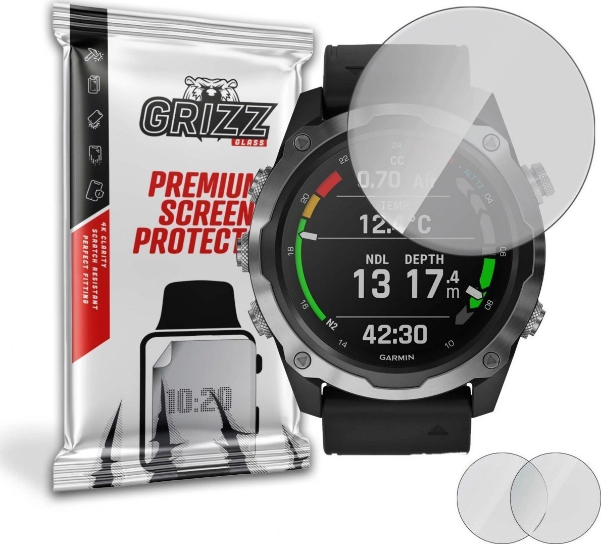GrizzGlass Folia matowa Grizz Garmin Descent