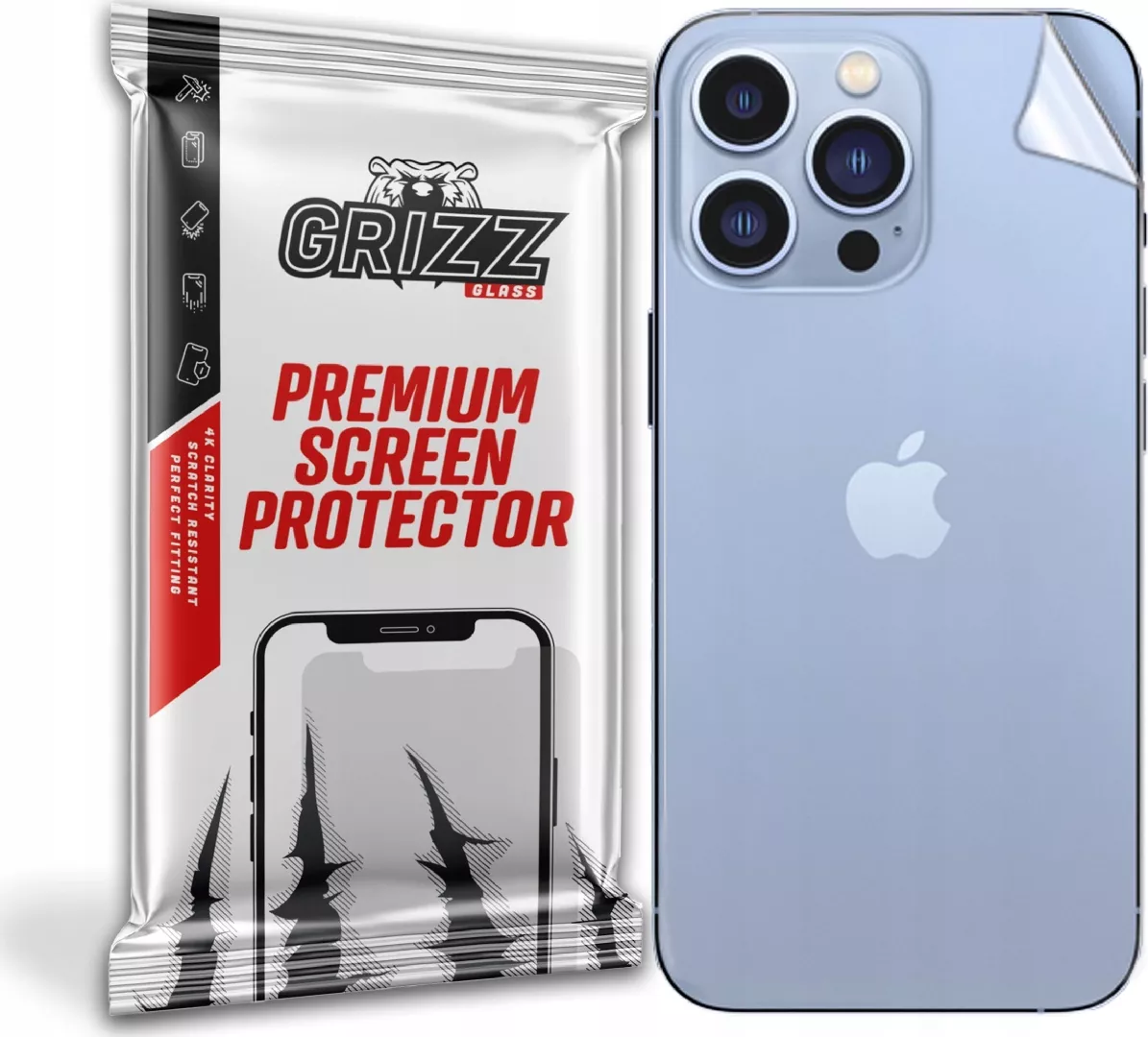 GrizzGlass Folia na tył Grizz Apple