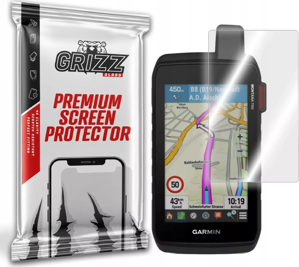 GrizzGlass Szkło hybrydowe GrizzGlass HybridGlass Garmin