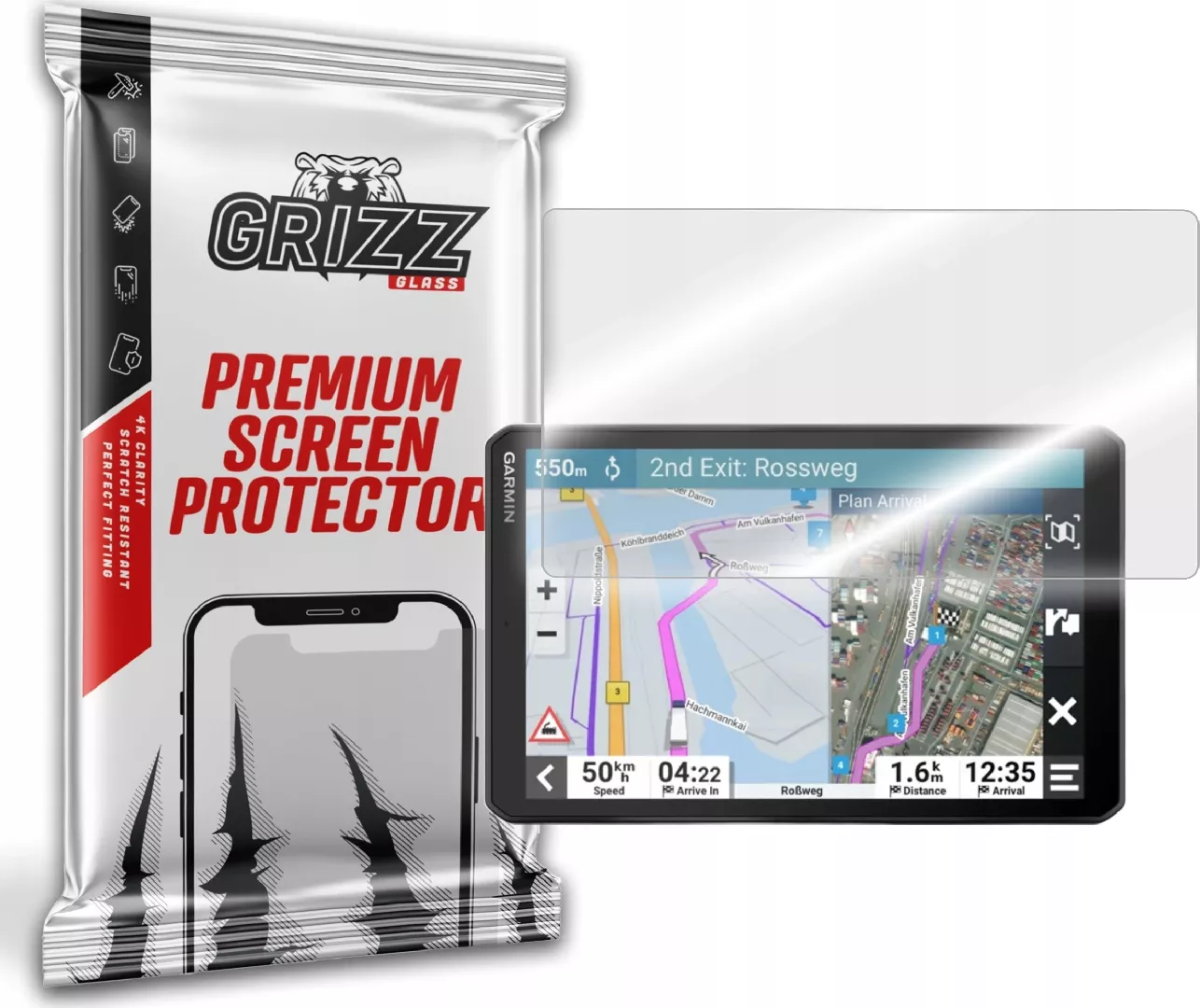 GrizzGlass Szkło hybrydowe GrizzGlass HybridGlass Garmin