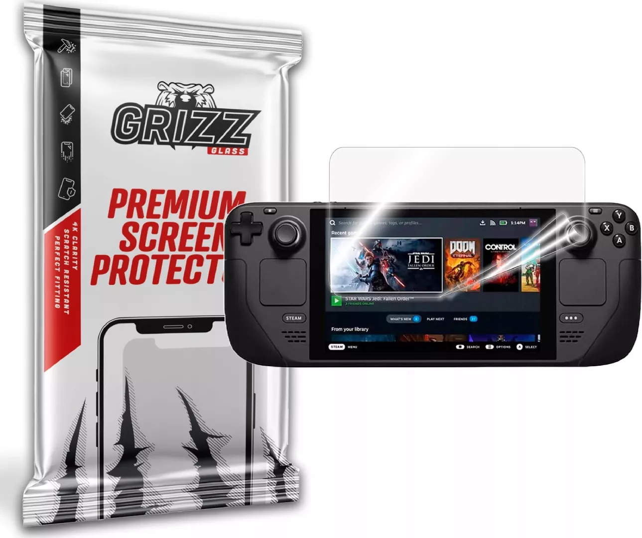 GrizzGlass Handheld Console GrizzGlass CeramicFilm for