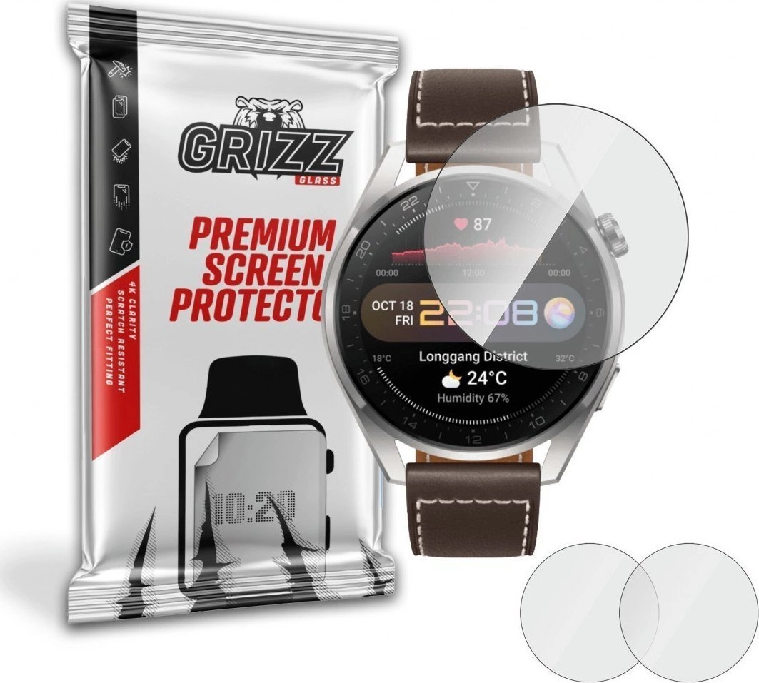 GrizzGlass Szkło hybrydowe Grizz Huawei Watch