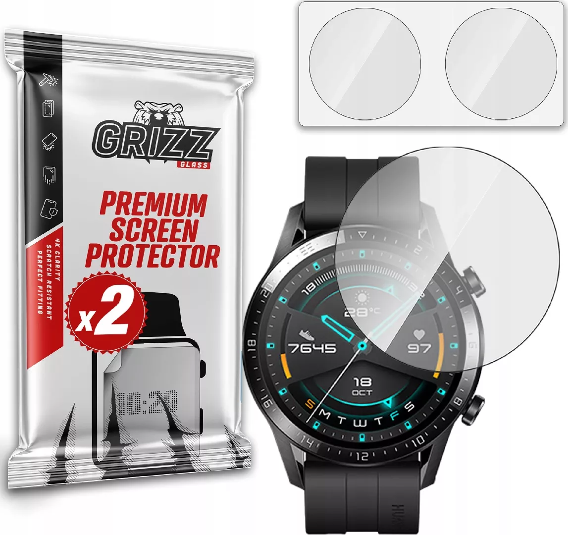 GrizzGlass Szkło hybrydowe Grizz Huawei Watch