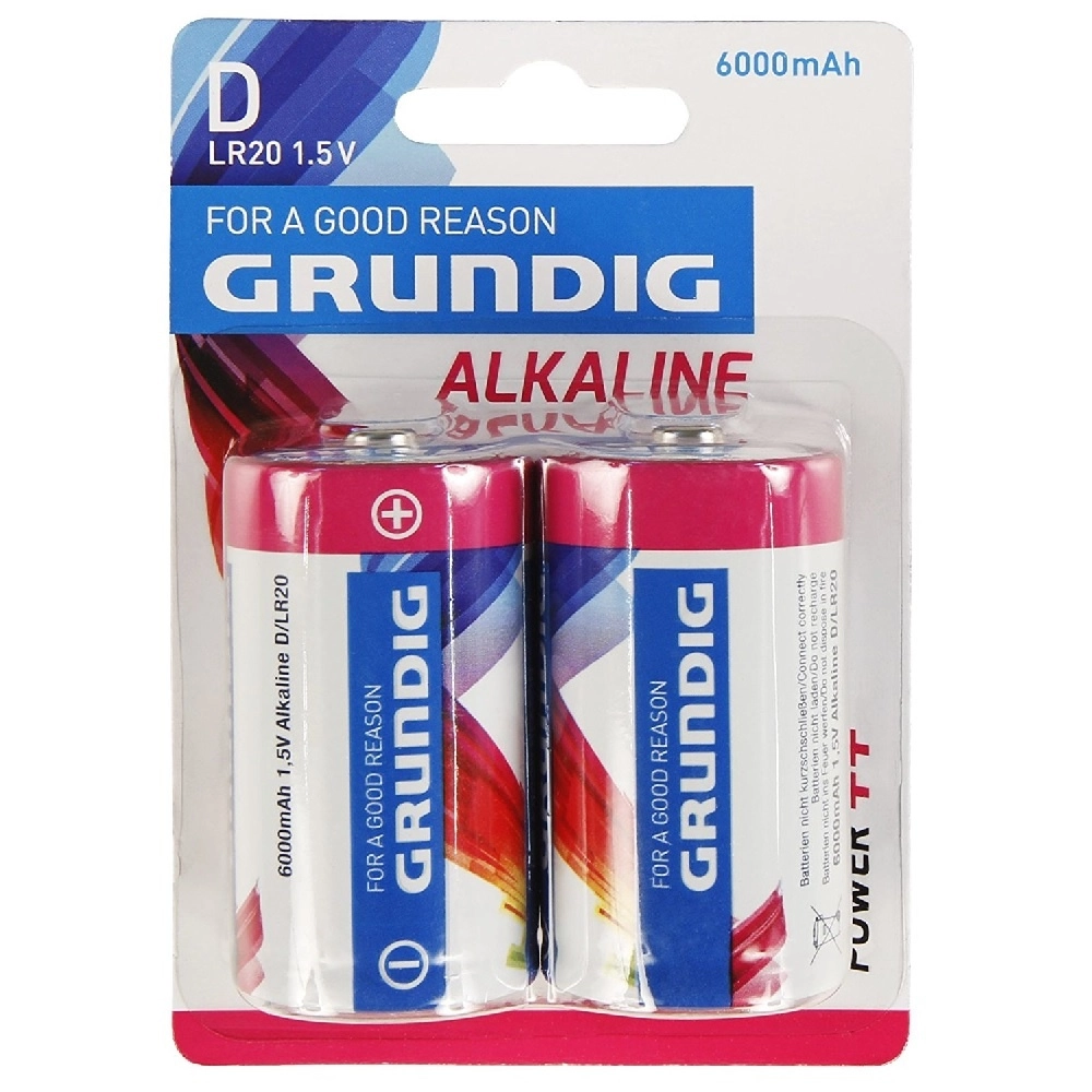 Baterija Grundig Alkaline D 2gb 2516738