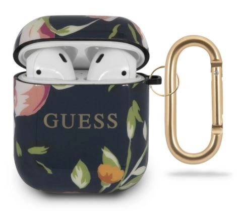 Guess GUACA2TPUBKFL03 Silicone Headset Holder Bag
