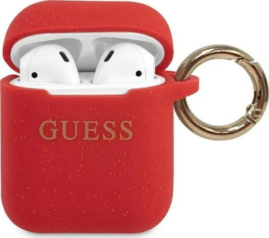Guess GUACCSILGLRE Silicone Glitter Protective Case