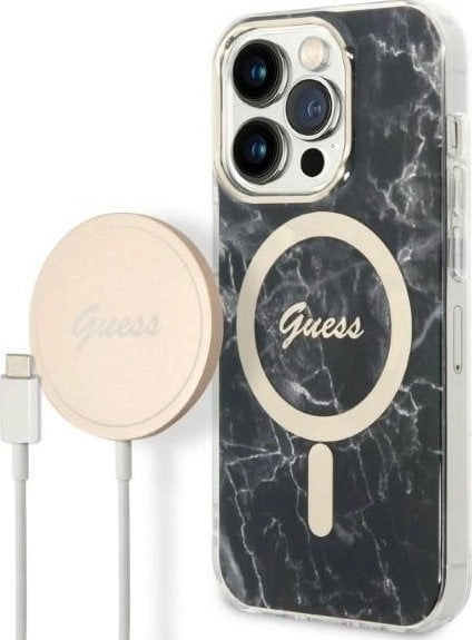 Zestaw Guess GUBPP14LHMEACSK Case+ Charger iPhone