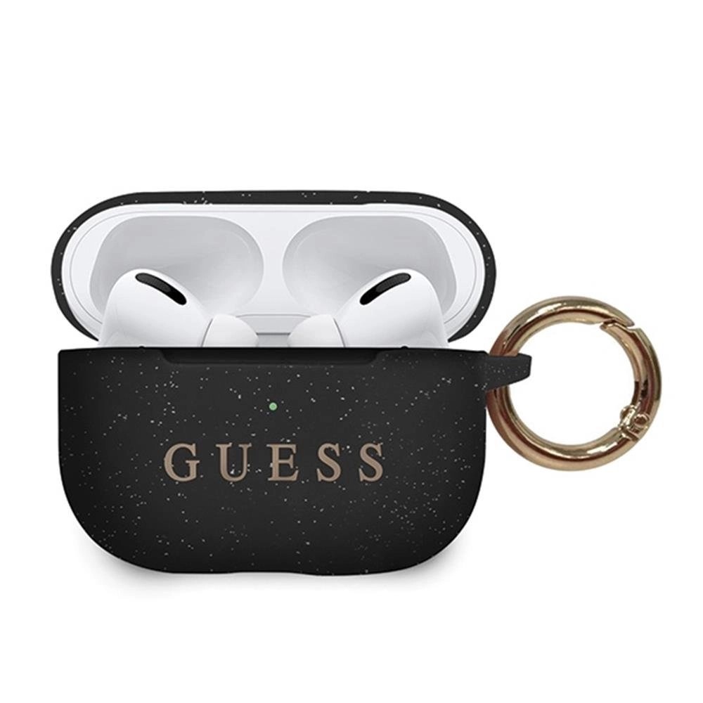 Guess GUACAPSILGLBK AirPods Pro cover czarny/black