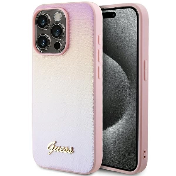 Guess Saffiano Iridescent Script case for