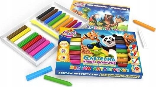 Set of 8 colors of plasticine