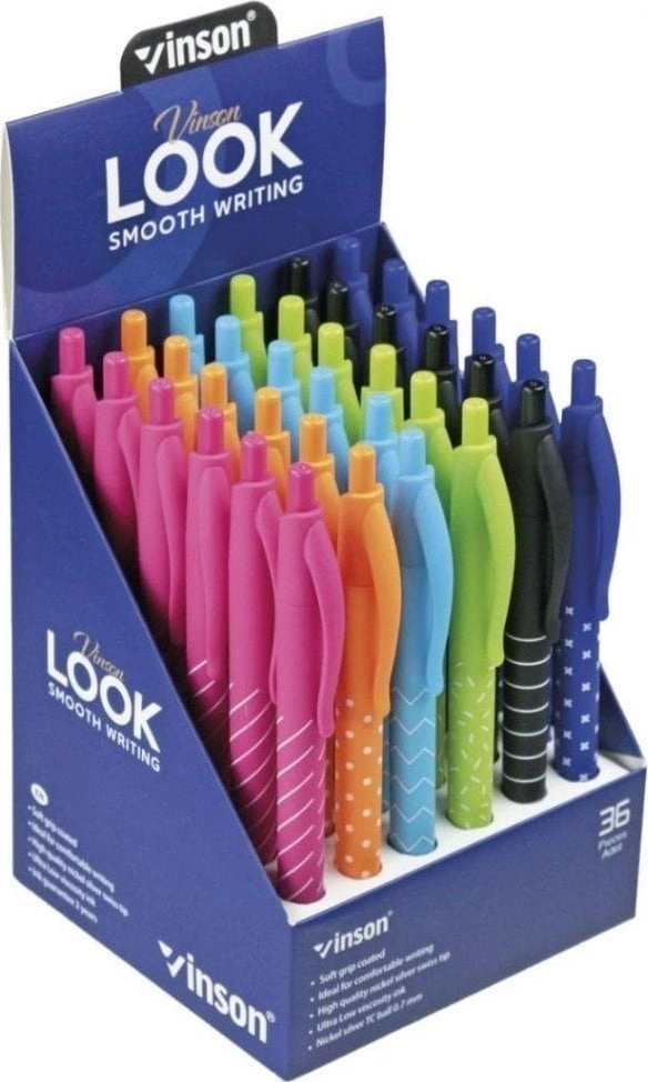Automatic ballpoint pen. Look 3202 blue