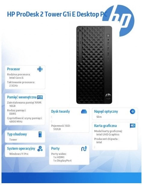 HP ProDesk 2 Tower G1i E